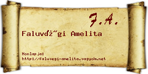 Faluvégi Amelita névjegykártya